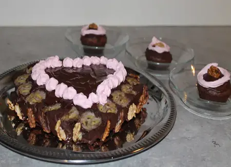 Gâteau choco bananes noix de robincook
