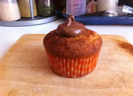 Cupcakes bananes flambées nutella