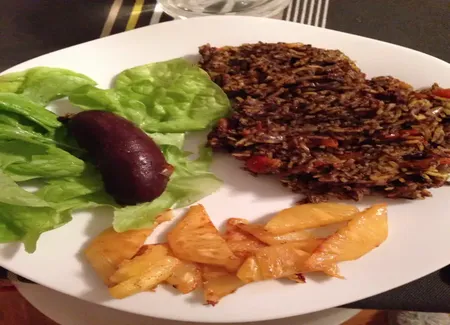 Riz au boudin antillais