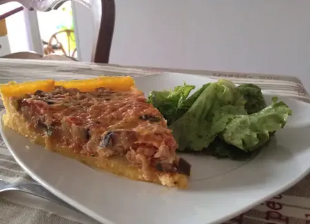 Tarte polenta ratatouille