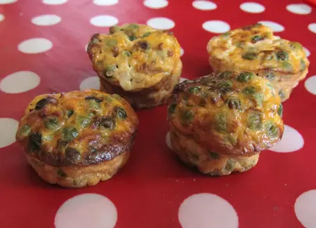 Flans aux petits pois et au thon