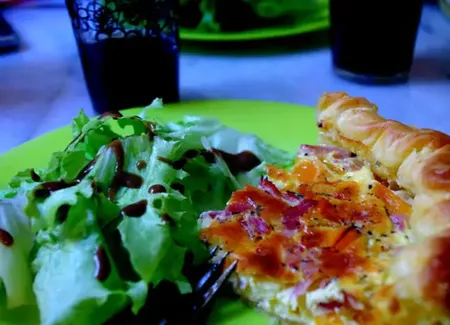 Quiche au poivron et jambon