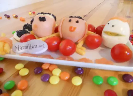 Oeufs durs au saumon