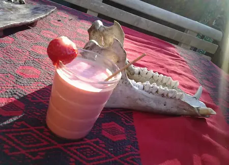 Milkshake gourmand à la fraise