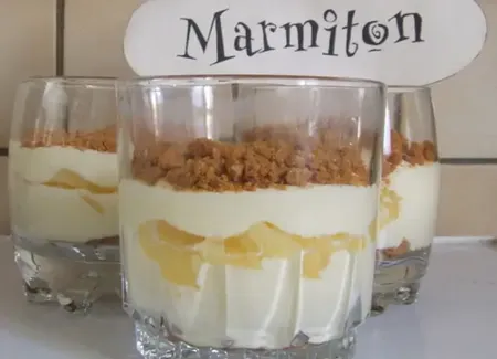 Verrine mascarpone spéculoos ananas