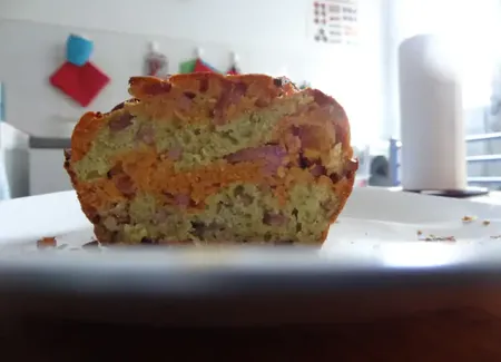 Cake marbré aux deux pestos
