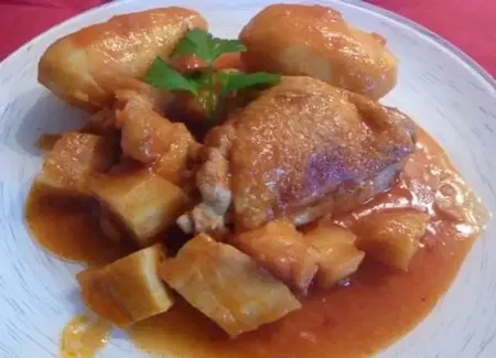 Poulet au panais et pomme de terre
