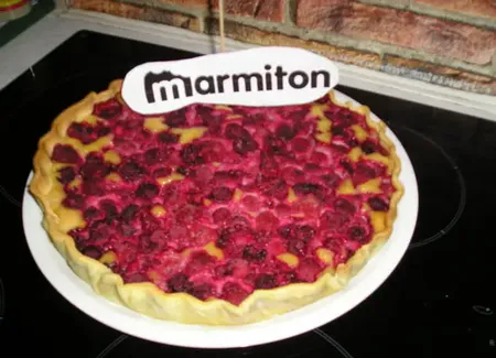 Tarte amandine aux framboises