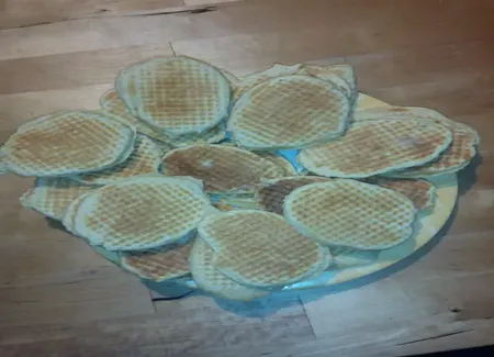 Gaufres fourrées à la cassonade