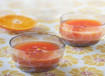 Jus de grenade et clémentine