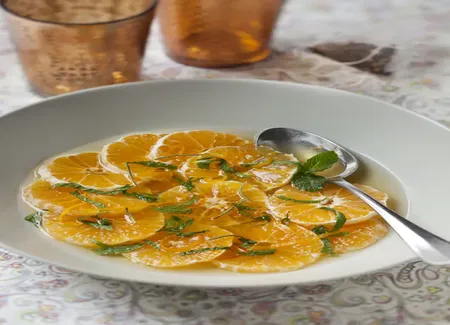 Soupe de clémentines au miel et romarin