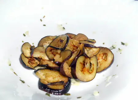 Aubergines frites