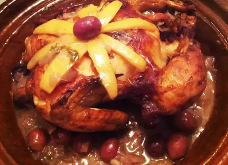 Poulet aux olives à la marocaine