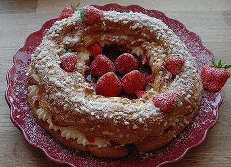 Paris-brest à la fraise