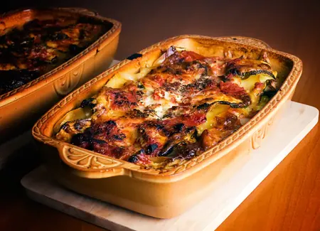 Lasagnes au thon et petits légumes