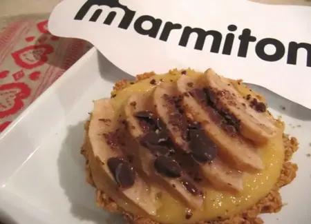 Mini tartes poire, amandine, petits beurre