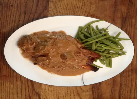 Carré de veau sauce morilles