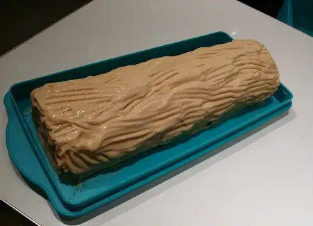 Bûche mascarpone caramel