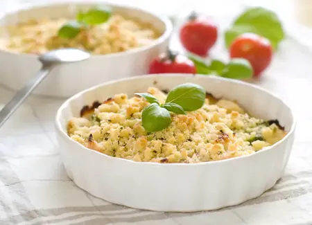 Crumble salé aux légumes d'été