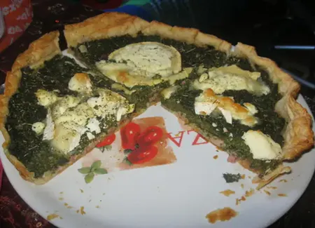Tarte épinards - chèvre