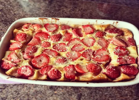Clafoutis aux fraises