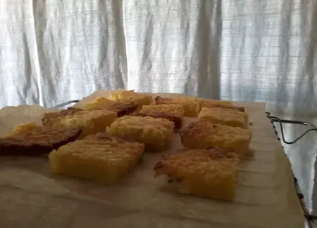 'Brownies' au chocolat blanc et noix de coco