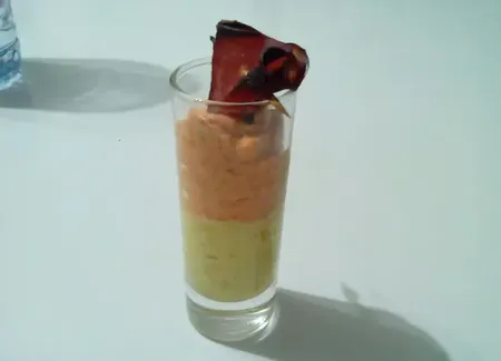 Verrine poivron / boursin