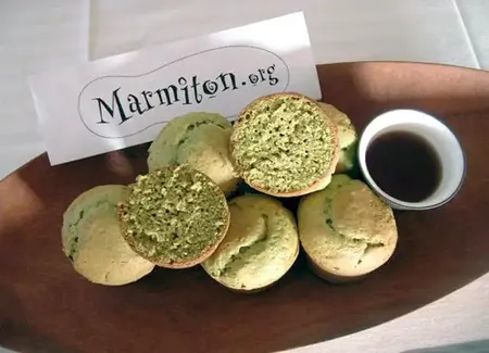 Muffins au thé vert et gingembre