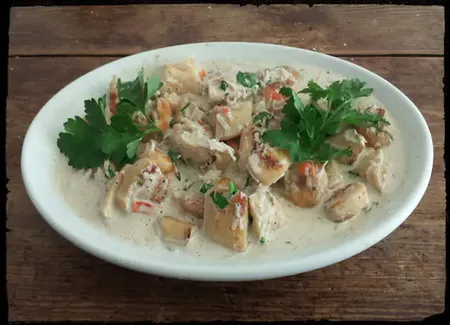 Blanc de seiche en sauce