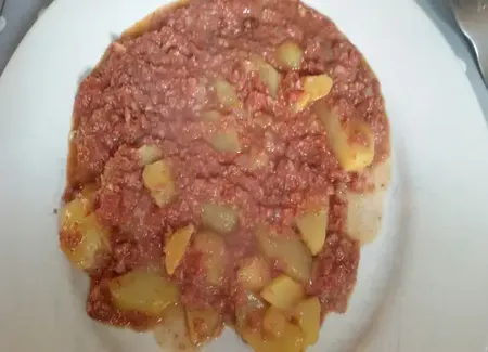 Stoemp au corned beef