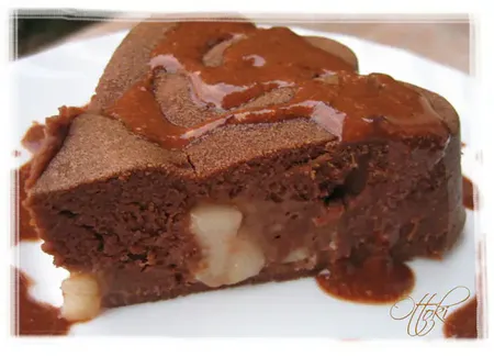 Fondant chocolat poires
