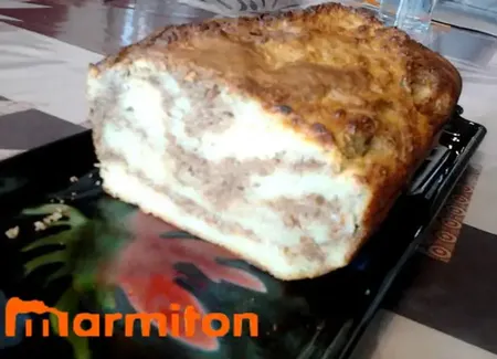 Gâteau marbré aux pommes et spéculoos
