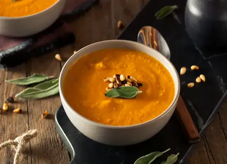 Velouté de courge et carottes