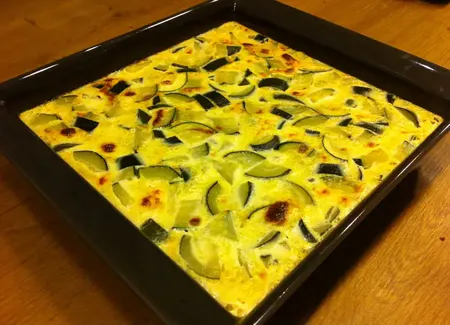 Gratin de courgettes à la cancoillotte à l'ail