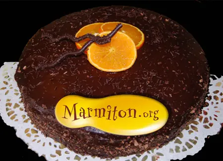 Choco-mandarine : génoise à la mandarine et sa crème au beurre au chocolat