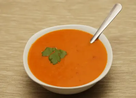 Soupe de fraises à l'orange