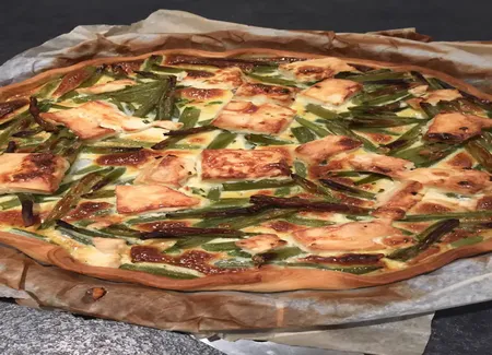 Tarte haricots verts-feta
