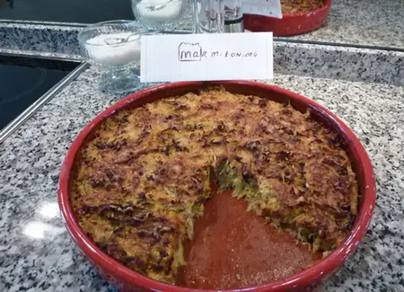 Gratin de légumes et jambon