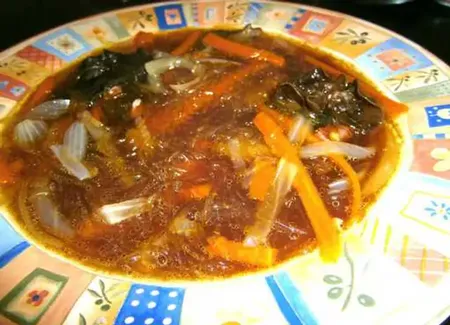 Soupe façon chinoise vegan