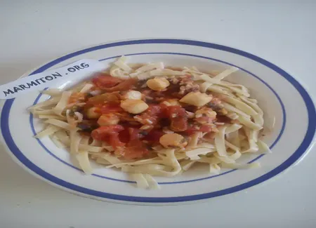 Tagliatelles aux noix de st jacques