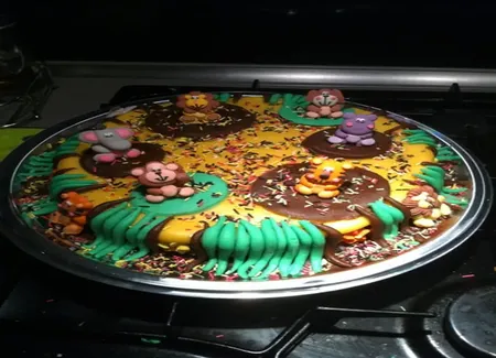 Gâteau d'anniversaire jungle