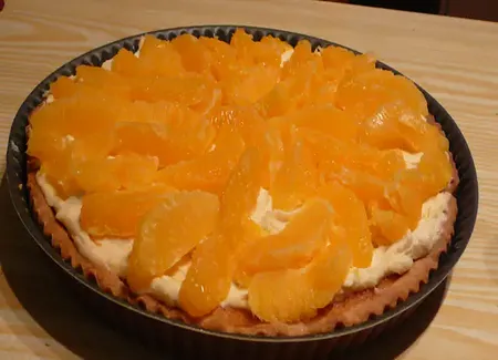 Tarte à l'orange et amandes de noël