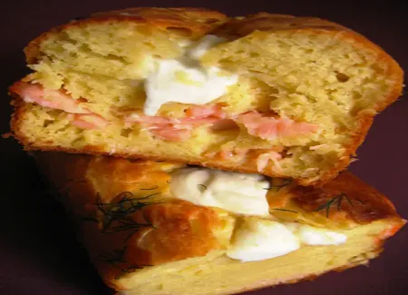 Cake saumon et mozzarella