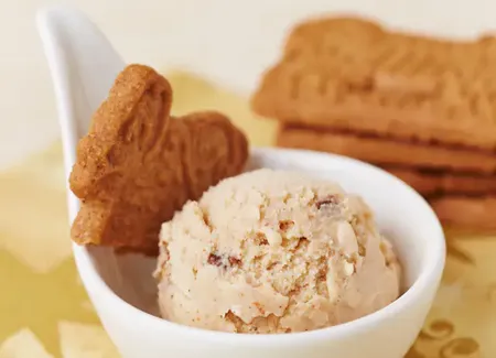 Glace crémeuse aux spéculoos
