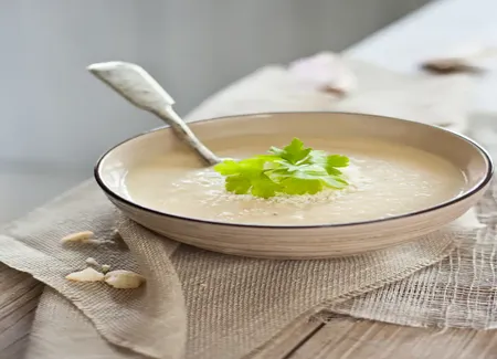 Soupe blanche d'automne