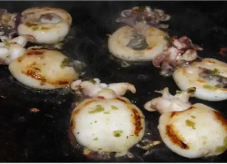 Petites seiches à la plancha