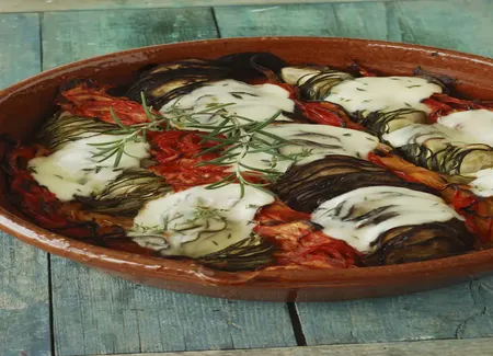 Tian au fromage de chèvre