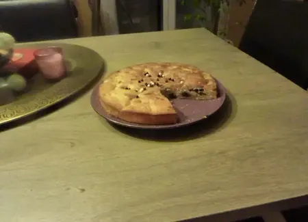 Gâteau au yaourt, aux litchis et chocolat