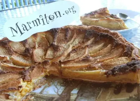 Tarte orangée aux pommes