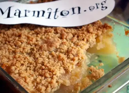 Crumble aux poires vanillées
